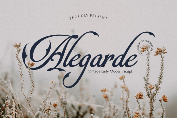 Alegarde: Blending Classic Script Elegance with Gothic Flair