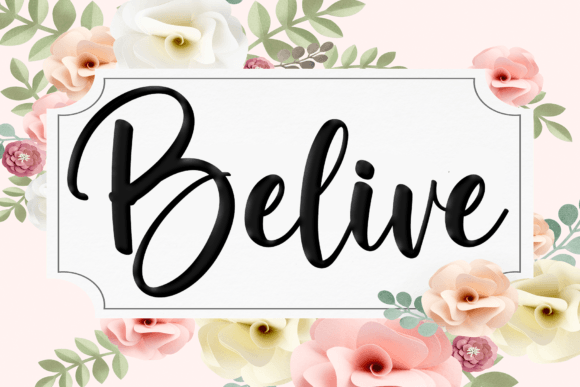 Belive: A Bouncy, Bold Script for Modern Designers