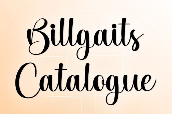 Billgaits Catalogue: Crafting Warmth in Modern Typography