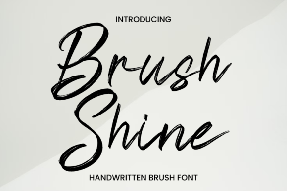 Brush Shine: A Handcrafted Font for Authentic Design