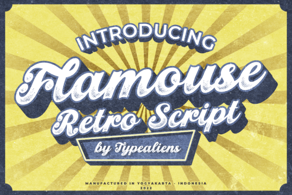 Flamouse: A Retro Script Font with Modern Character