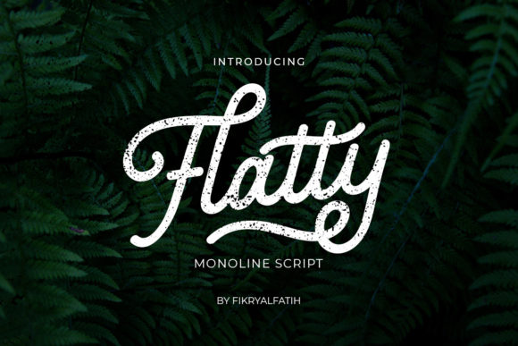 Flatty Monoline: A Font That Brings Effortless Charm to Any Design