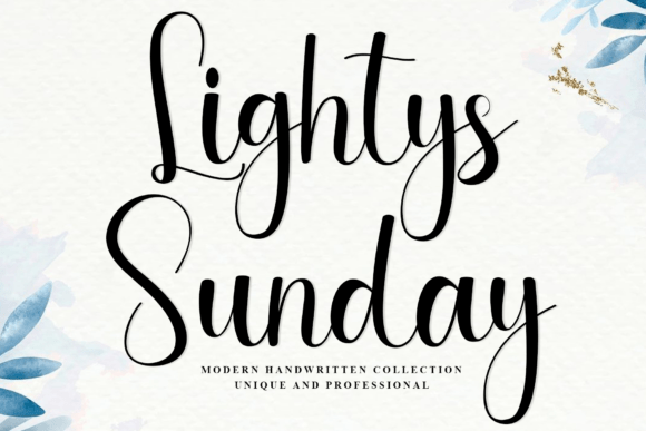 Lightys Sunday: A Sophisticated Script for Autumnal Design