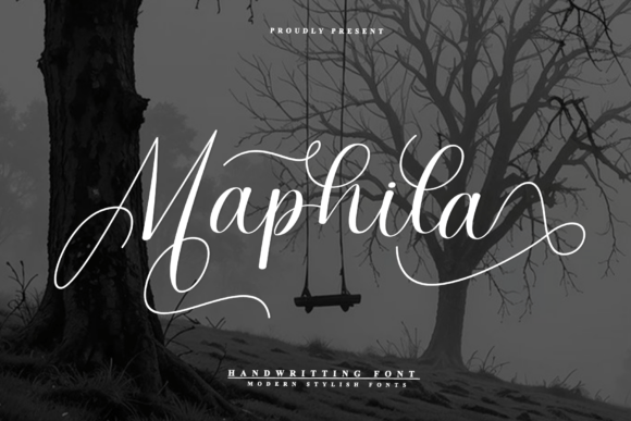 Maphila: A Modern Handwritten Script for Elegant Branding