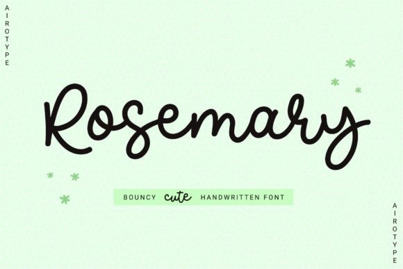 Rosemary: A Creative Font for a Handmade Look