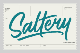 Saltery: A Brush Font for Modern, Authentic Design