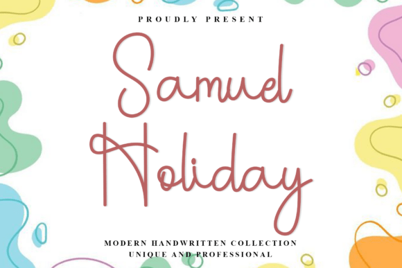 Samuel Holiday: A Modern Script Font for Elegant Design