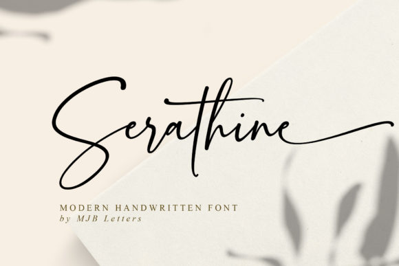Serathine: A Modern Script for Creative Projects