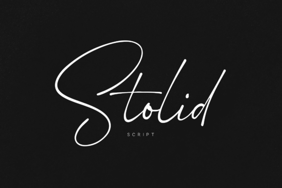 Stolid Script: The Font That Feels Like a Confident Signature