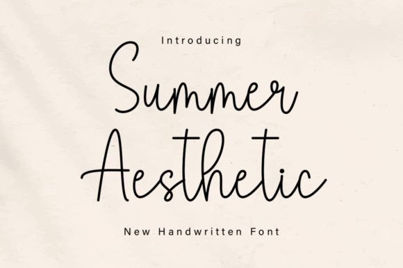 Summer Aesthetic: The Friendly Handwritten Font for Your Creative Projects